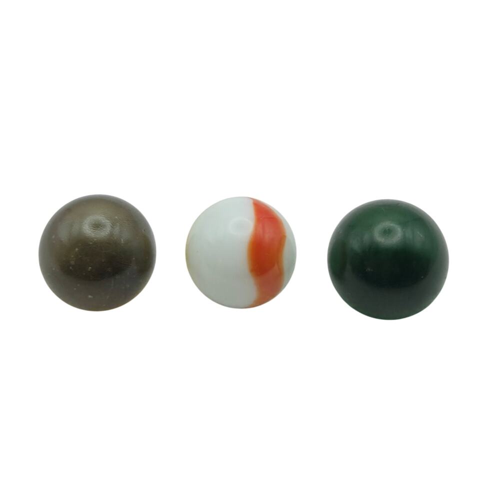 Large Glass Shooter Marbles Lot of 3 Assorted Colors 1 Inch Swirl Marbles